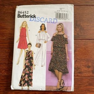 2/$15 Butterick B6452 Sewing Pattern 6-14